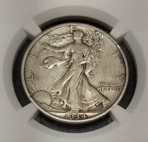 1934-D WALKING LIBERTY HALF DOLLAR XF40 NGC
