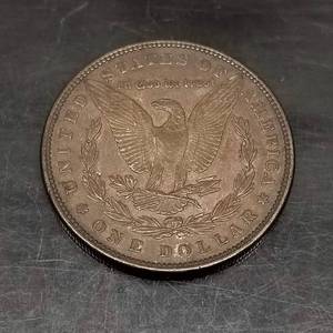1897 MORGAN SILVER DOLLAR DARK TONING