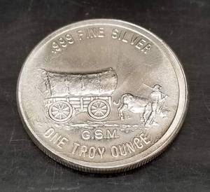 1 TROY OZ .999 FINE SILVER GOLDEN STATE MINT PROSPECTOR