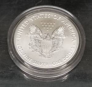2020 AMERICAN SILVER EAGLE 1 TROY OZ .999 FINE SILVER IN AIRTITE