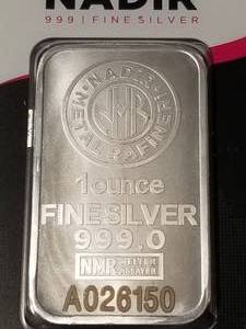 1 TROY OZ .999 FINE SILVER BAR NDIR METALS SEALED IN CARD
