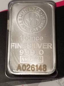 1 TROY OZ .999 FINE SILVER BAR NDIR METALS SEALED IN CARD