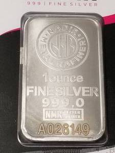 1 TROY OZ .999 FINE SILVER BAR NDIR METALS SEALED IN CARD