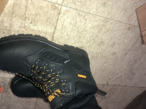 DEWALT Mens Sharpsburg Waterproof 6 in. Work Boots - Steel Toe - Black Full Grain Size 10.5(W)
