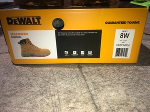 DEWALT Mens Halogen 6 in. Work Boots - Steel Toe - Wheat Size 8(W)