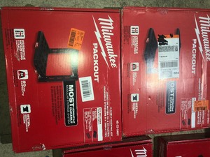 Milwaukee pack out racking kit and racks