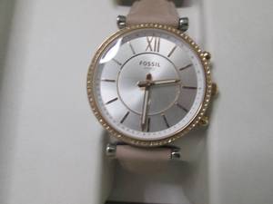 Fossil Q Womens Carlie Blush Leath...