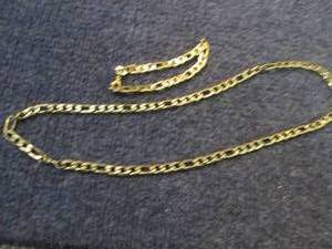 Steeltime Mens 18K Gold Over Stain...