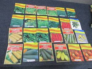 24 pks Assorted Vegetable Seeds...
