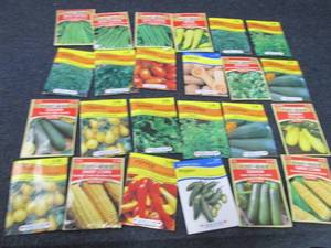 24 pks Assorted Vegetable Seeds...