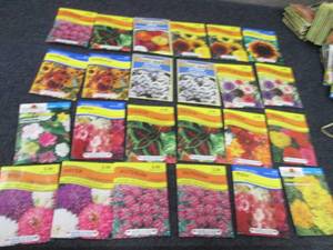 24 pks Assorted Flower Seeds...