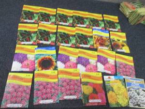 24 pks Assorted Flower Seeds...