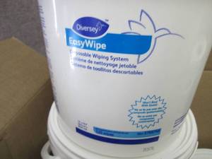 Diversey EasyWipe Dry Cloths, White...