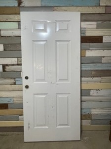 lot 6 image: Steel entry door