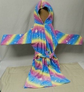 Doctor Unicorn Soft Hooded  Robe 5-6 years old