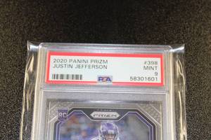 2020 Prizm Justin Jefferson #398 PSA 9 Rookie Card