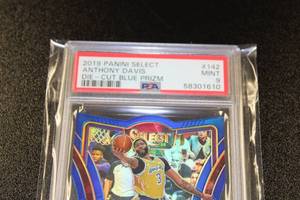 2019 Select Die Cut Blue Prizm Anthony Davis #142 PSA 9  Only 249 Exist
