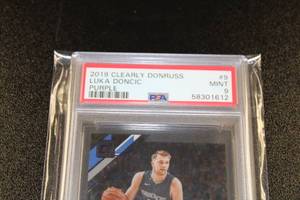 2019-20 Clearly Donruss Purple Luka Doncic #9 PSA 9