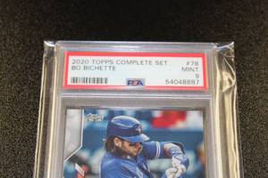 2020 Topps Complete Set Bo Bichette #78 PSA 9 Rookie Card