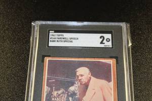 1962 Topps Babe Ruth Special Farewell Speech #144 SGC 2