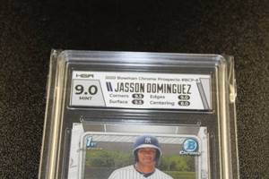 2020 Bowman Chrome Jasson Dominguez #BCP8 HGA 9 Rookie Card