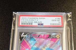 Pokemon Darkness Ablaze Vikavolt V 180189 PSA 10