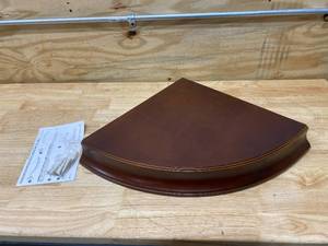 lot 112 image: ALLEN  ROTH Java 17-in L x 17-in D Mdf Corner Floating Shelf