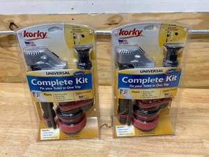 lot 93 image: KORKY Lot of 2- QuietFILL Platinum Complete Universal Toilet Repair Kits