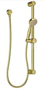 lot 26 image: PFISTER LG16-300BG Wall Mount Slide Bar Handshower in Brushed Gold