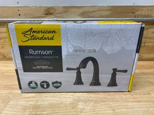 lot 96 image: AMERICAN STANDARD Rumson 8 in. Widespread 2-Handle Bathroom Faucet in Matte Black