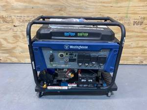 lot 54 image: WESTINGHOUSE WGen9500DFc 12,5009,500-Watt Dual Fuel Portable Generator with Remote Start, Transfer Switch Outlet and CO Sensor