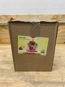 lot 114 image: SNO-KONE Case of Strawberry Snow Cone Syrup (12 Bottles- 25 oz. Each)