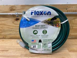 lot 65 image: FLEXON FXG5850 58-Inch x 50-Foot Heavy Duty 5-Ply Forever Garden Hose