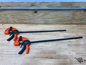 lot 42 image: NEOCRAFT Lot of 2- Heavy Duty Bar Clamps for Woodworking (24 inches)