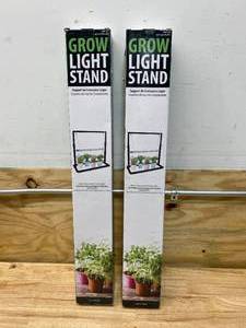 lot 126 image: GROW LIGHT STANDS- Lot of 2