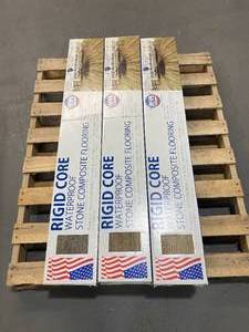 lot 142 image: RIGID CORE Lot of  6 Boxes of- YCW2002-3 Waterproof Vinyl Flooring (142.80 sq. ft.)