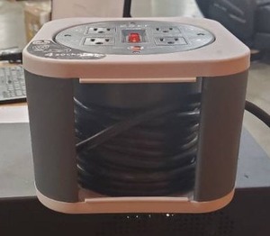 Link2Home Cord Reel 25 ft. Extension Cord 3 Power Outlets, 2 USB Ports, 2.4A Fast Charge - 16 AWG SJT Cable (Tested and working)