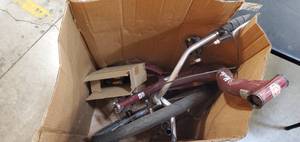 Schwinn Meridian Adult Tricycle, 26-inch wheels, rear storage basket, Cherry (INCOMPLETE, for parts only)