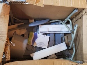 Drop Arm Bedside Commode by HEALTHLINE,Bedside Commode with Drop-Arm and Safety Frame (Unassembled, may be missing pieces)