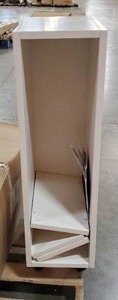 Shaker Assembled White Wine Bottle Storage Cabinet (May be missing hardware)
