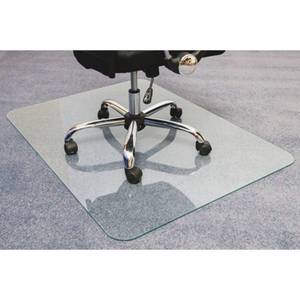 Cleartex Glaciermat Glass Chair Mat 36 x 48 - Small chip on one corner.