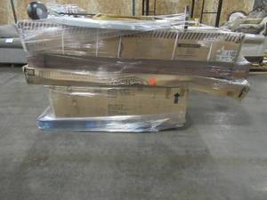 MIXED PALLET (Approximately 110 Pieces) OF SCREEN FRAME, FURNITURE PARTS AND XMAS TREES