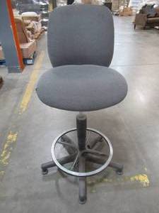 Office Chair - Stationary base, Small tear in seat, missing height adjustment lever.