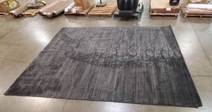 Premium Loloi 93 x 13 Barkley Charcoal Rug (Wrinkling from storage) - No Reserve