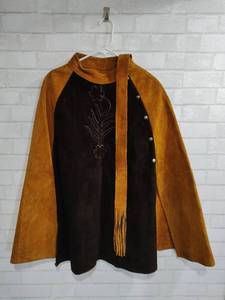 lot 133 image: Vintage Suede Cape