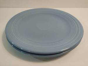 lot 188 image: Two Fiesta Light Blue Dinner Plates