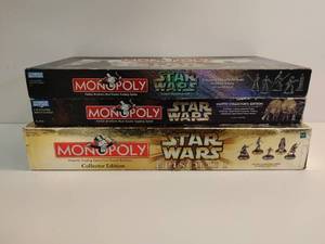lot 189 image: Collection of Monopoly Star Wars Games