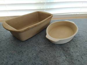 lot 32 image: Two The Pampered Chef Stoneware Baking Items