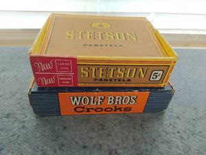 lot 34 image: Two Cigar Boxes full of Vintage costume jewelry