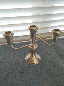 lot 50 image: Weighted Reed and Barton Sterling Silver Candlestick